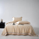 GobekUsa Leopard Jacquard Summer Quilt Bedding Set with Bed Sheet & Pillowcase