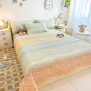 GobekUsa Dreamy Gradient Single Bedspread: Anti-Slip, Thick Quilted Mattress with Four Season Versatility
