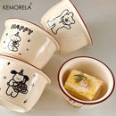 GobekUsa Carton Ceramic Soup Bowls - Set of 1 | Microwave & Dishwasher Safe