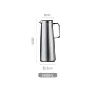 GobekUsa Gray Glass Water Pitcher with Handle Large-capacity Tea Pot Juice Jug