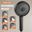 GobekUsa 5-Mode High Pressure Shower Head with Big Panel - Water Saving Rainfall Shower