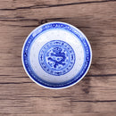 GobekUsa Blue And White Porcelain Dragon Pattern Flavor Dish Set