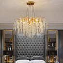 GobekUsa Gold Crystal Grapes Chandelier for Dining Living Room Bedroom