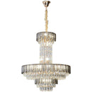 GobekUsa Crystal Chandelier: Postmodern Multi-layer Luxury for Villa, Hotel Lobby, and Living Room