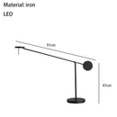 GobekUsa Black LED Wall Reading Light for Bed Bedroom Living Room Office