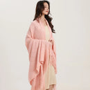 GobekUsa Knitted Diamond Blanket: Versatile Solid Shawl for Home, Office, Travel