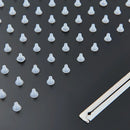 GobekUsa LED Rain Waterfall Shower Head with Remote Control and Color-changing LED - 50*35CM Square