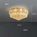 GobekUsa K9 Crystal Gold Chandelier Lighting for Living Room