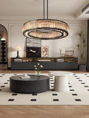 GobekUsa Gold Crystal Ceiling Chandelier LED Light Fixture for Luxury Home Decor