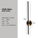 GobekUsa 360° Rotation LED Wall Lights for Sofa Background, Black Wall Sconce Fixtures