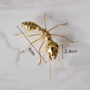 GobekUsa Golden Butterfly Ant Miniature Figurine Desk Ornament Artwork Decor
