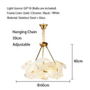 GobekUsa LED Glass Petal Chandeliers: Luxury Modern Hanging Lamps for Dining Table