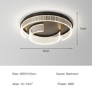 GobekUsa LED Black Chandelier Acrylic Ceiling Lamp: Modern Luxur Lighting for Home & Office
