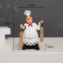 GobekUsa Bearded Chef Resin Figure Sculpture Modern Kitchen Desk Decor Ornaments