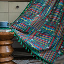 GobekUsa Bohemian Retro Ethnic Cotton Linen Curtain