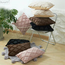 GobekUsa Embroidered Diamond Cushion Cover for Modern Living Room Decor