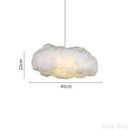 GobekUsa Cloud Chandelier: Silk Cotton LED Suspension Nursery School Hanging Lamp