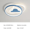 GobekUsa Kids Room LED Ceiling Chandelier Modern Nursery Study Hanging Lamp