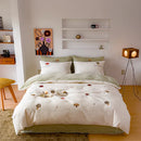 GobekUsa Embroidered Cashmere Winter Duvet Set | Queen Size Warm Bedding & Blanket Cover