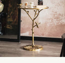 GobekUsa Brass Bird Side Table - Luxury Living Room Sofa Table for Creative Home Decor