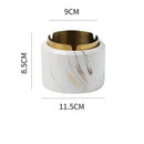 GobekUsa Gold Plated Marble Texture Ashtray - Smoking Accessories Weed Tray