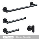 GobekUsa Brushed Gold Bathroom Hardware Set: Towel Bar, Paper Holder, Robe Hook