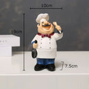 GobekUsa Bearded Chef Resin Figure Sculpture Modern Kitchen Desk Decor Ornaments