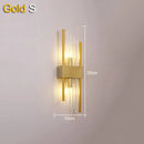 GobekUsa Crystal Wall Lamp: Elegant LED Indoor Lighting for Living Room, Bedroom, Hotel, and TV Background