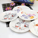 GobekUsa Bone Snack Plate Set - Small Melamine Dish for Sweets, Cakes, and Treats
