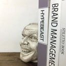 GobekUsa Johnny Statue Bookshelf Bookend Funny-face Home Decoration Desktop Ornament