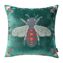 GobekUsa Bee Embroidery Cushion Cover - Exquisite Animal Design for Sofa Decor