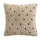 GobekUsa IvoryCamel Polka Dot Lace Cushion Cover 45x45cm for Home Sofa Bed Decoration