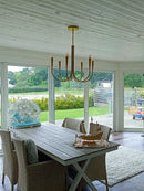 GobekUsa Brass Chandelier: Stylish Pendant Lights for Dining Room, Living Room, Kitchen Island & Bedroom