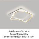 GobekUsa Golden LED Ceiling Chandelier: Modern Simplicity for Living, Dining, and Bedrooms