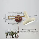 GobekUsa Creamy Iron LED Wall Lamp Bedroom Living Room Bathroom Mirror Stair Light