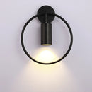 GobekUsa Adjustable LED Brass Gold Ring Wall Sconce Light for Home Hotel Bar