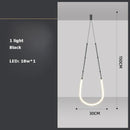 GobekUsa Art Deco Gold Black LED Designer Pendant Light for Dinning Room