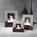 GobekUsa Leather Splice Desktop Photo Frame - Home Decor & Display Accessory