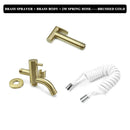 GobekUsa Brass Dual Purpose Bidet Faucet Set for Bathroom Sprayer and Shower