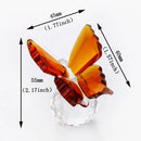 GobekUsa Crystal Butterfly Figurine Glass Paperweight Sculpture Christmas Decor Gift