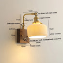 GobekUsa LED Ceramic Wall Sconce Pull Chain Switch Light Fixture