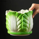 GobekUsa Chinese Cabbage Ceramic Vase: Table Decoration, Flowers Arrangement, Room Aesthetic Decor