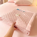 GobekUsa Jacquard Summer Cool Blanket: Light & Breathable Comforter for Double & Single Beds