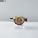 GobekUsa Golden Pomegranate Sculpture Desk Decoration