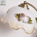 GobekUsa Glass Flower Led Desk Lamp, Dimmable Modern Table Lamp for Bedroom, Living Room