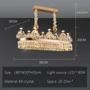 GobekUsa Luxe Crystal Ceiling Chandelier - Elegant Home Decor Hanging Light for Living Room