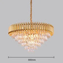 GobekUsa Black Gold Metal LED Chandelier Living Room Dining Modern Lustre Crystal Hanging Lamp