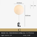 GobekUsa Kids Bear LED Ceiling Chandelier, Cute Bedroom Pendant Light for Boys and Girls