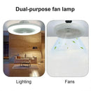 GobekUsa Ceiling Fan Light with E27 Converter & Remote Control for Home, AC85-265V