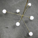 GobekUsa Glass Brass Chandelier: Nordic Modern Pendant Lights for Home, Living Room, Bedroom, Restaurant, Cafe